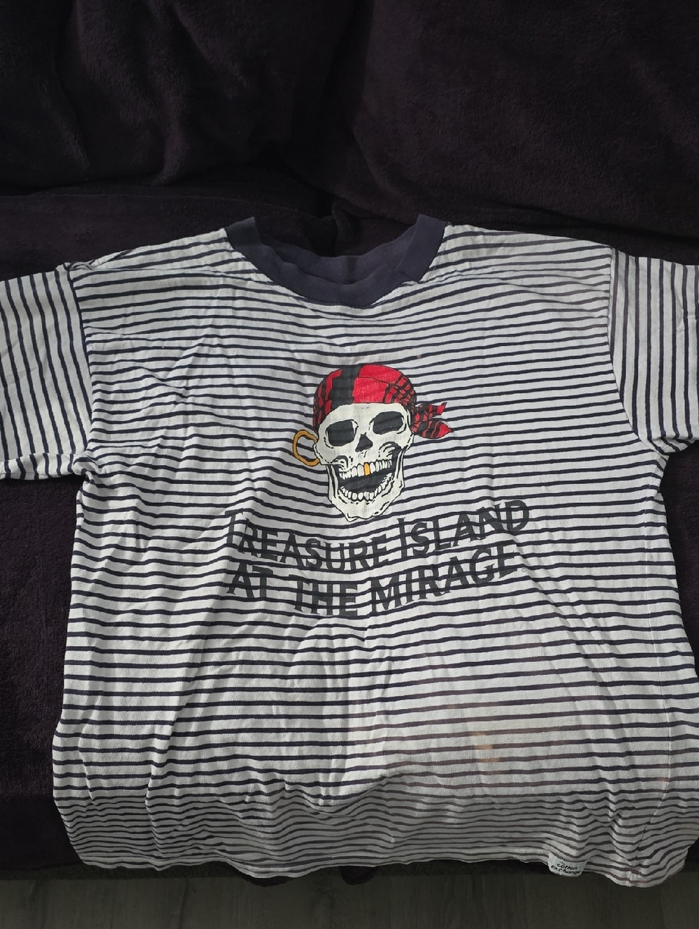 Vintage Treasure Island At The Mirage Stripe Tee